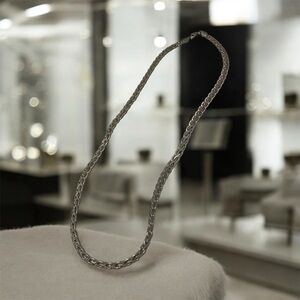 Unique Vintage Silver Chain Necklace